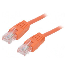 Patch Cord Ethernet Cat5e U/UTP 2m Portocaliu | Electronic-mag.ro | Componente Electronice