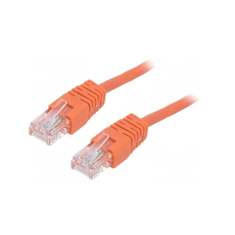 Patch Cord Ethernet Cat5e U/UTP 2m Portocaliu | Electronic-mag.ro | Componente Electronice