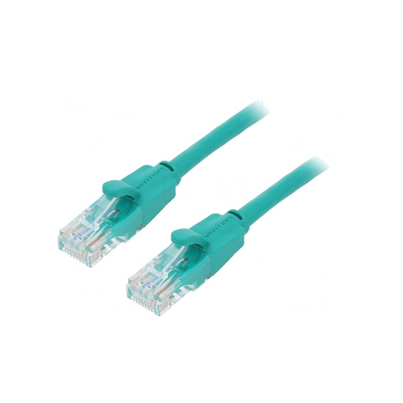 Patch cord UTP Cat6 PVC Verde 1m Aurit | Electronic-mag.ro | Componente Electronice