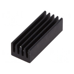 Radiator Aluminiu Negru 21x8x6mm 33K/W | Electronic-mag.ro | Componente Electronice