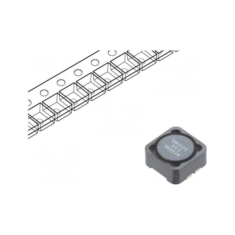 Inductor SMD 3.3uH 9.26A 6.3mΩ ±20% | Electronic-mag.ro | Componente Electronice Inductor SMD 3.3uH 9.26A 6.3mΩ ±20% | Electronic-mag.ro | Componente Electronice