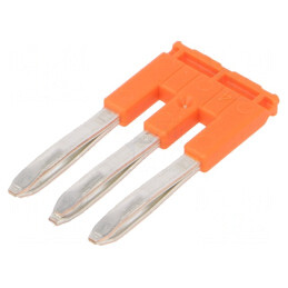 Punte cu șuruburi, 3 piste, portocalie, 5,2mm, 600V | Electronic-mag.ro | Componente Electronice