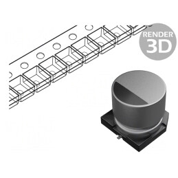 Condensator Electrolitic SMD 33uF 100V 10x10.2mm | Electronic-mag.ro | Componente Electronice