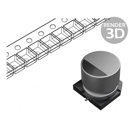 Condensator Electrolitic SMD 33uF 100V 10x10.2mm | Electronic-mag.ro | Componente Electronice