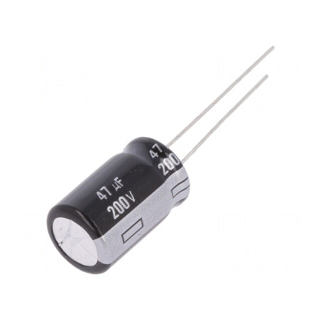 Condensator electrolitic THT 47uF 200V 12.5x20mm | Electronic-mag.ro | Componente Electronice