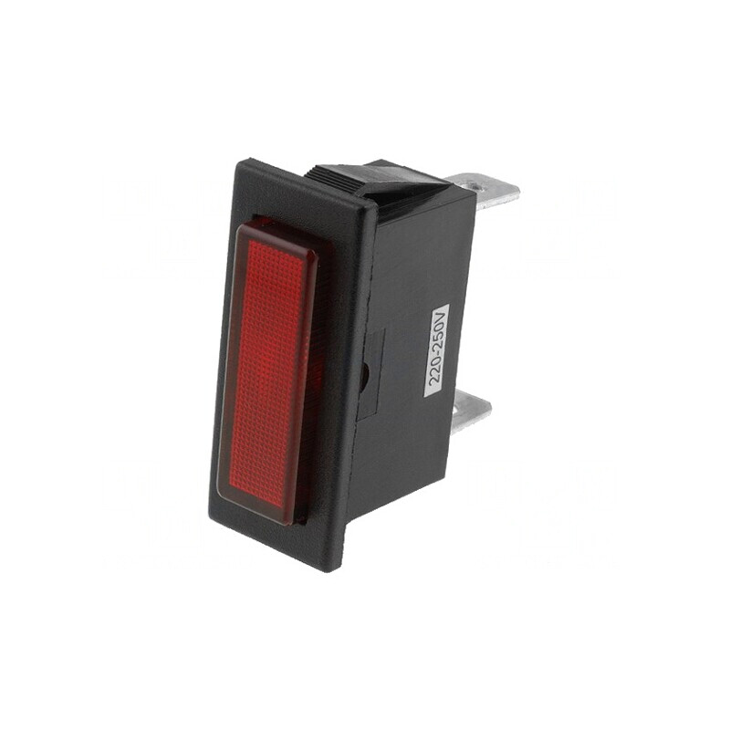 Lampă de control cu neon roșie 230V | Electronic-mag.ro | Componente Electronice