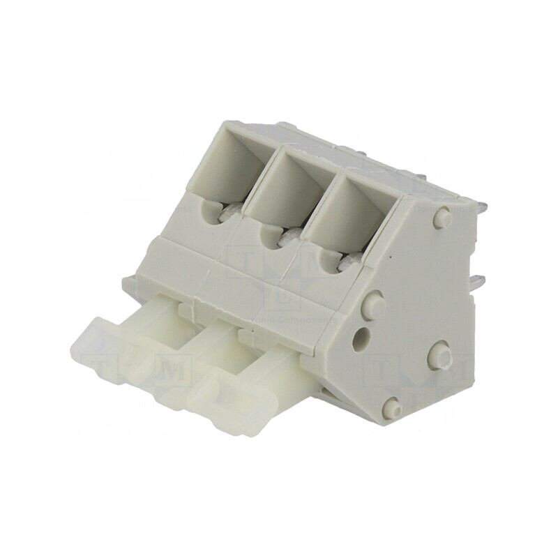 Regletă Conexiuni PCB 45° 5mm 3 Piste 24A | Electronic-mag.ro | Componente Electronice