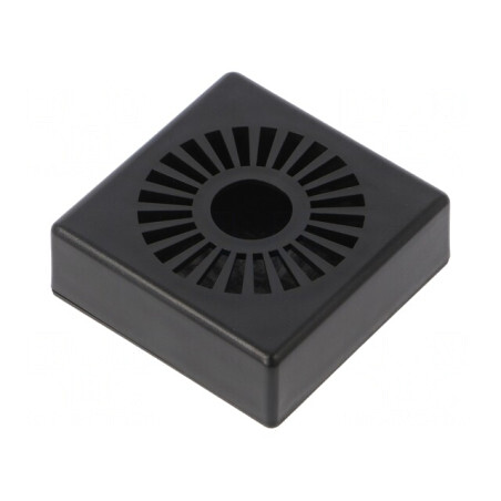 Carcasă Universală Ventilată ABS Neagră 44mm x 44mm x 15mm | Electronic-mag.ro | Componente Electronice
