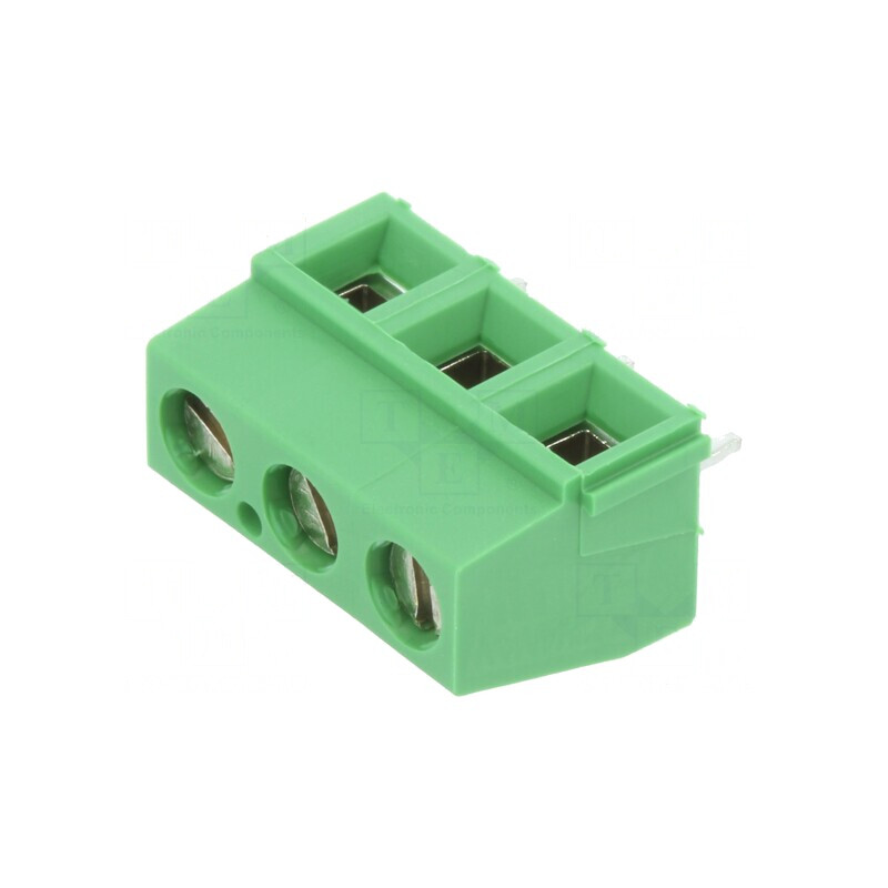 Regletă Conexiuni PCB 90° 5,08mm 3 Piste 300V | Electronic-mag.ro | Componente Electronice