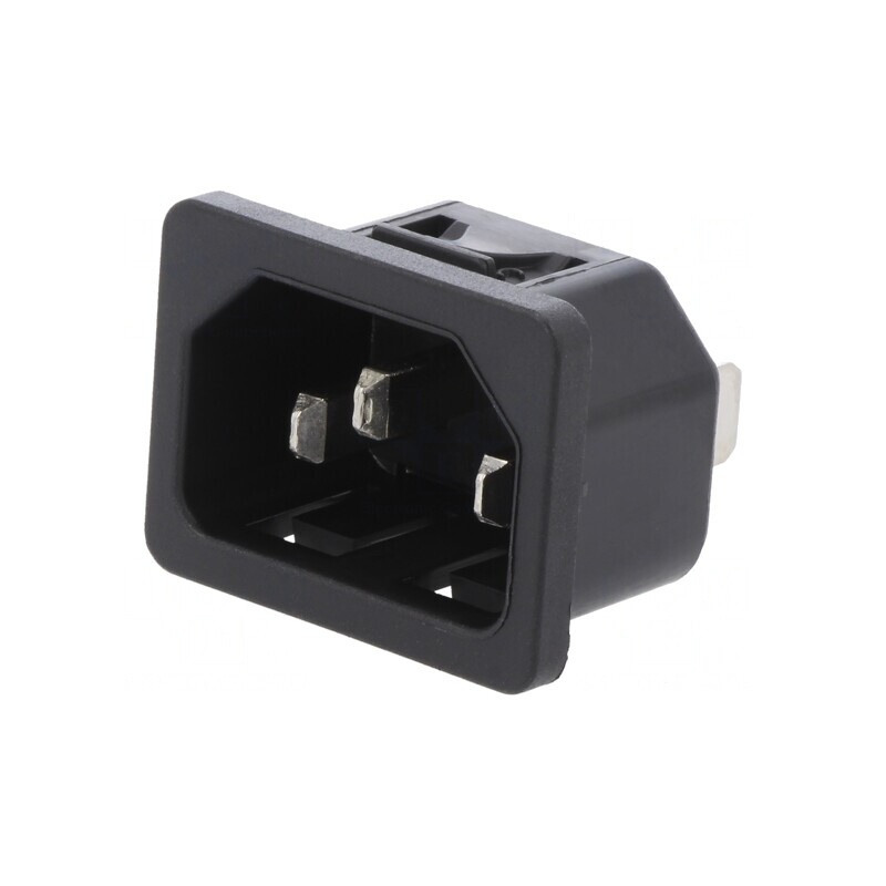 Conector de Alimentare AC 10A 250V IEC 60320 | Electronic-mag.ro | Componente Electronice