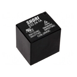 Releu Electromagnetic SPST-NO 24VDC 17A 277VAC PCB | Electronic-mag.ro | Componente Electronice