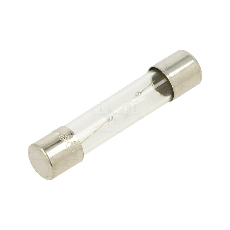 Siguranță întârziată 1,6A 250V sticlă 6,3x32mm | Electronic-mag.ro | Componente Electronice