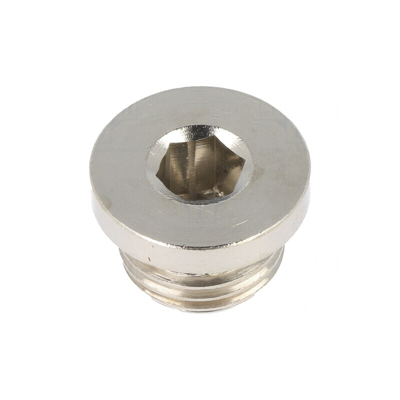 Obturator Alamă Nichelată G 1/4 cu O-ring 100 bar | Electronic-mag.ro | Componente Electronice