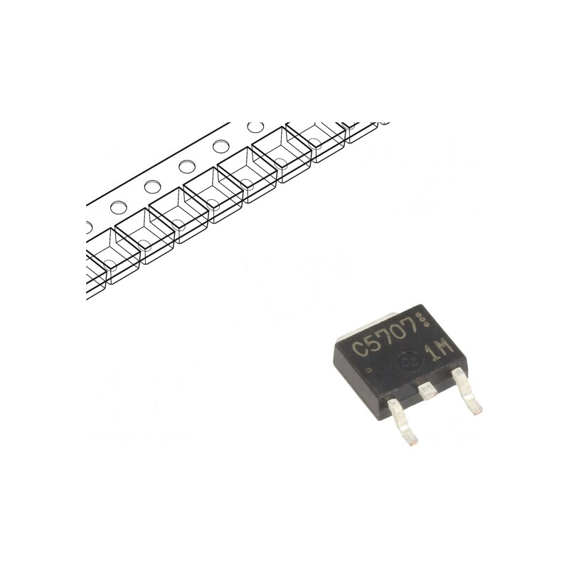 Tranzistor NPN Bipolar 50V 8A TO252 | Electronic-mag.ro | Componente Electronice