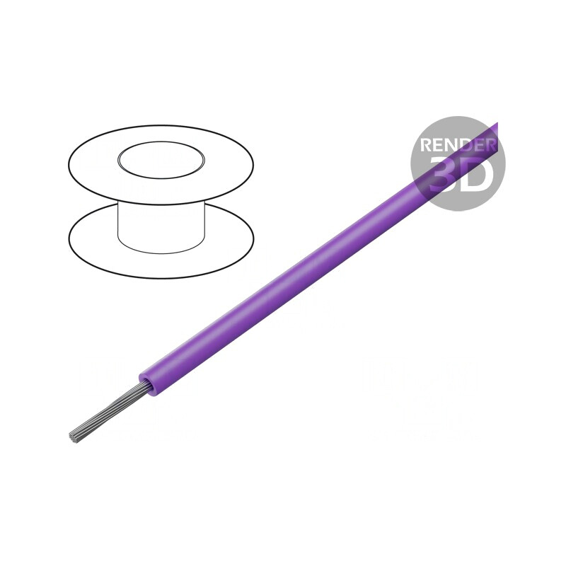 Cablu Litat Cu 22AWG PPO Violet 30m | Electronic-mag.ro | Componente Electronice