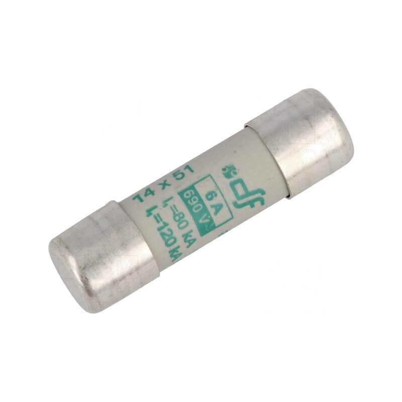 Siguranță AM 6A 500VAC 14x51mm | Electronic-mag.ro | Componente Electronice