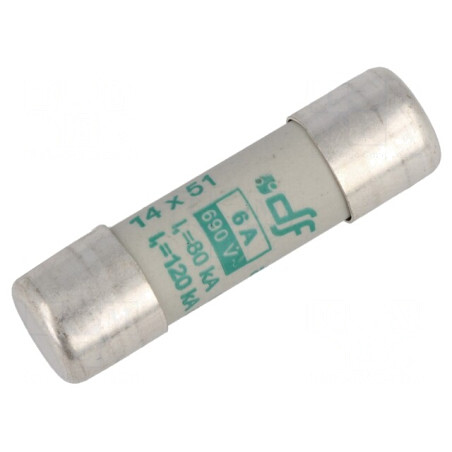 Siguranță AM 6A 500VAC 14x51mm | Electronic-mag.ro | Componente Electronice