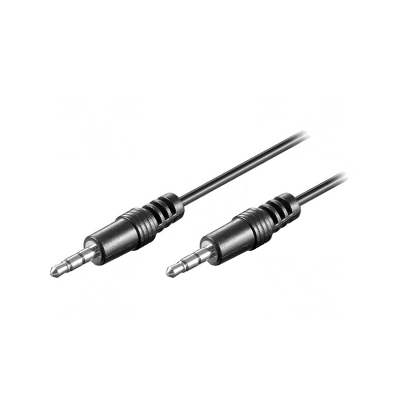 Cablu Audio Jack 3,5mm 3pin 0,6m Negru | Electronic-mag.ro | Componente Electronice