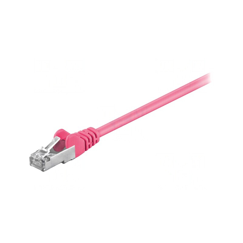 Patch Cord SF/UTP 5e Roz 0,25m | Electronic-mag.ro | Componente Electronice