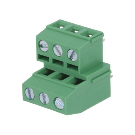 Regletă de Conexiuni PCB 90° 5,08mm 6 Piste 15A | Electronic-mag.ro | Componente Electronice
