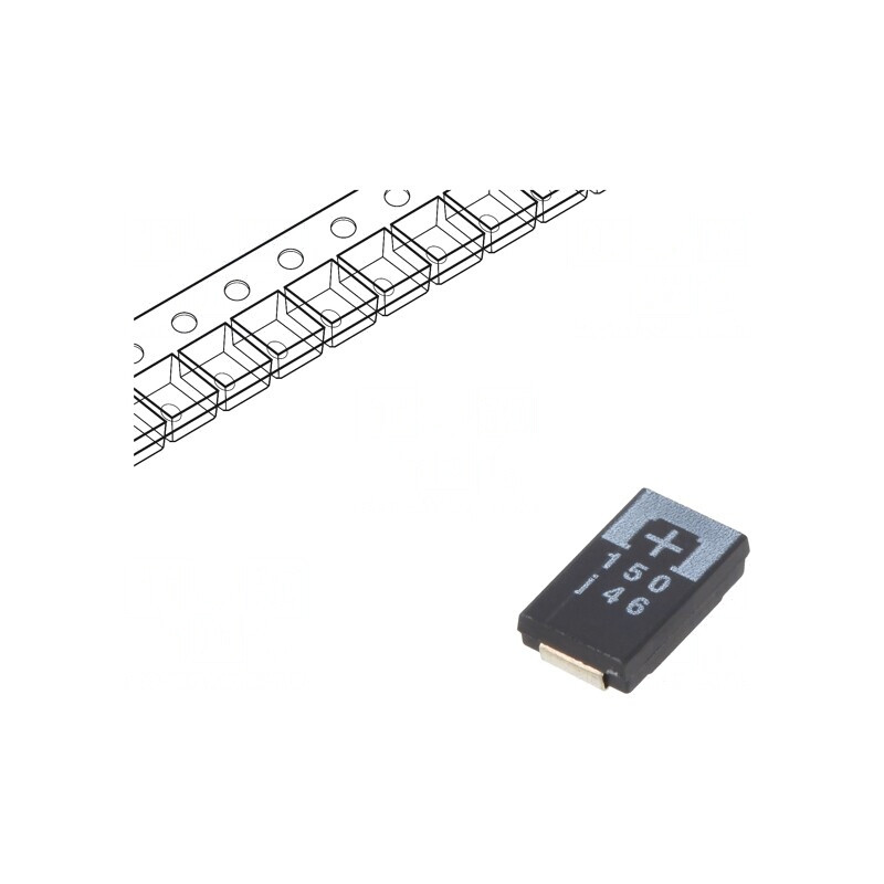 Condensator Tantal-Polimer 150uF 6.3V SMD | Electronic-mag.ro | Componente Electronice