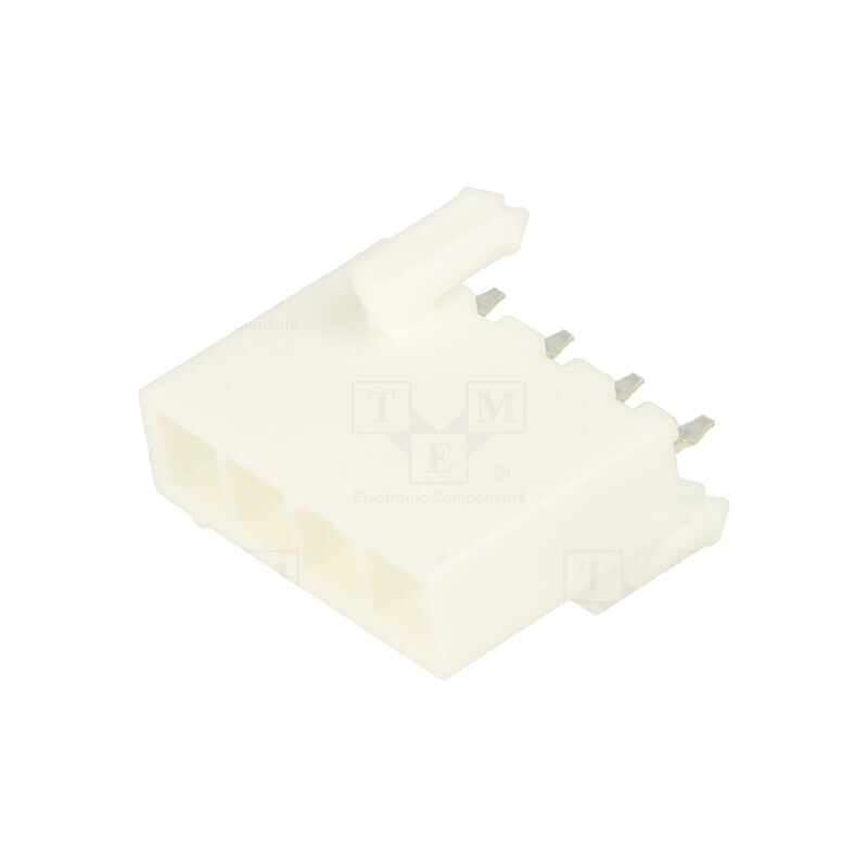 Soclu cablu-placă Mini-Fit Jr 4,2mm 4 PIN THT 9A drept | Electronic-mag.ro | Componente Electronice