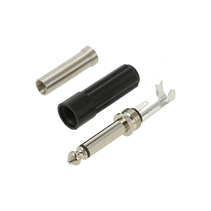 Mufă Jack 6,3mm Mono Dreptă cu Manșon | Electronic-mag.ro | Componente Electronice