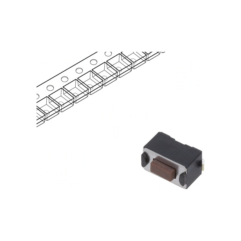 Microîntrerupător TACT SPST-NO 0,05A 12VDC SMD | Electronic-mag.ro | Componente Electronice