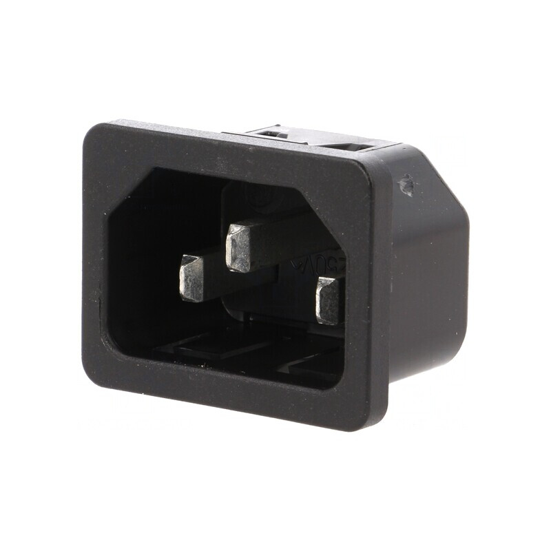 Conector Alimentare AC 10A 250VAC IEC 60320 | Electronic-mag.ro | Componente Electronice
