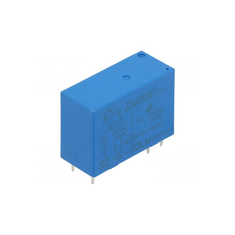 Releu Electromagnetic SPST-NO 12VDC 16A THT | Electronic-mag.ro | Componente Electronice