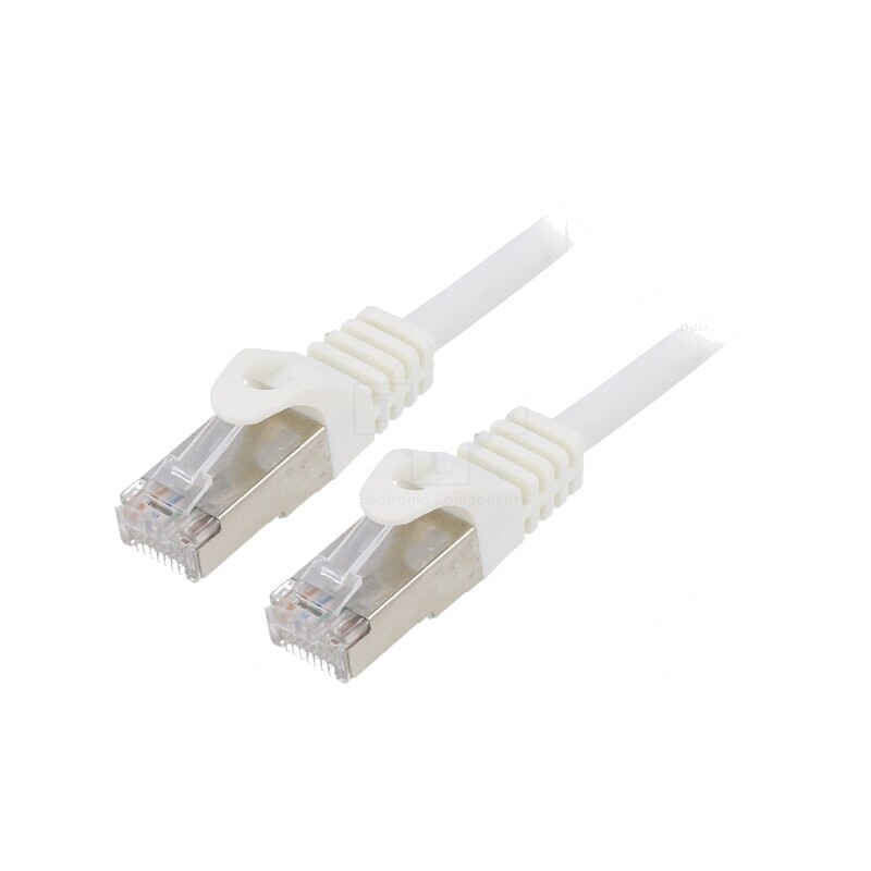Patch cord F/UTP Cat6 0.5m alb RJ45 | Electronic-mag.ro | Componente Electronice
