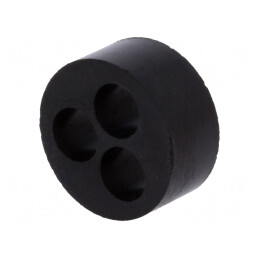 Insert Presetupă 7mm M25 IP54 Cauciuc NBR 3 Orificii | Electronic-mag.ro | Componente Electronice
