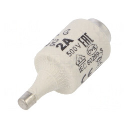 Siguranță Ceramică gG 2A 500V DII | Electronic-mag.ro | Componente Electronice