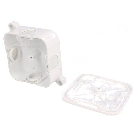 Cutie de conexiuni pentru perete 72x72x28 mm | Electronic-mag.ro | Componente Electronice