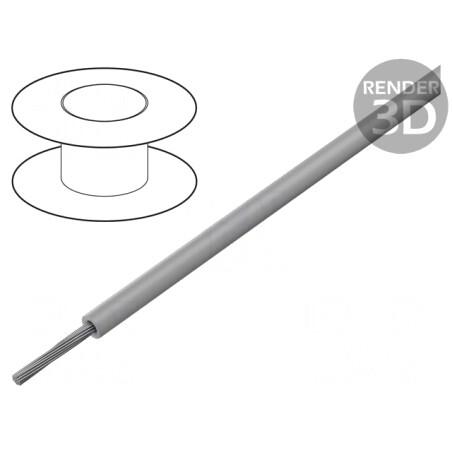 Cablu litat Cu 22AWG PVC gri 30m | Electronic-mag.ro | Componente Electronice