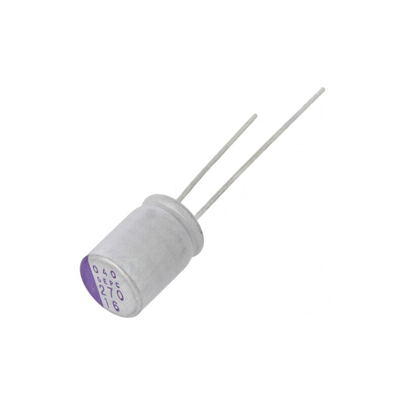 Condensator Polimeric 270uF 16V THT | Electronic-mag.ro | Componente Electronice