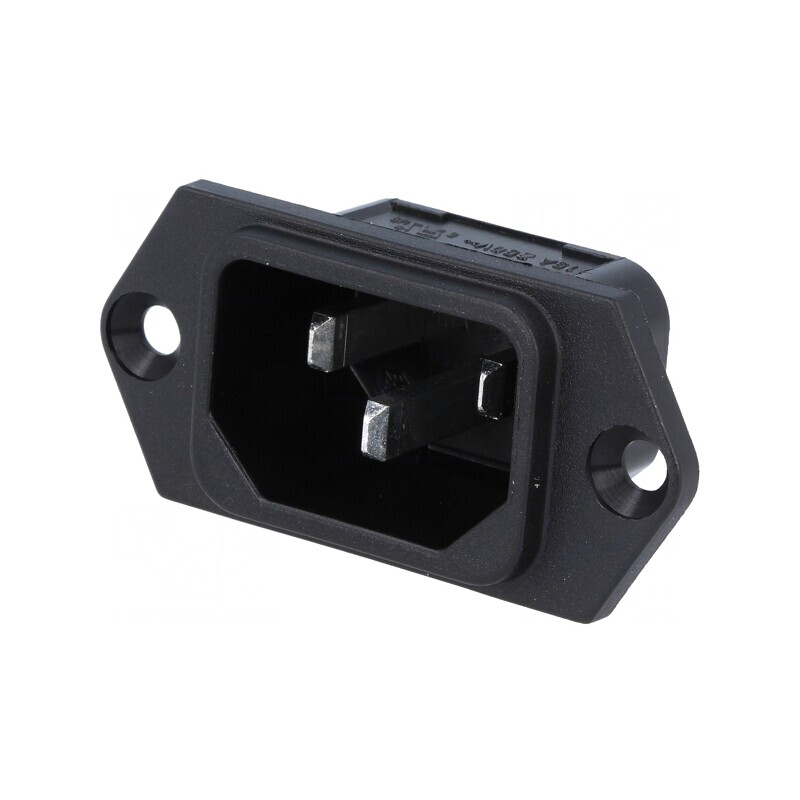 Conector Alimentare AC 10A 250V IP40 IEC 60320 | Electronic-mag.ro | Componente Electronice