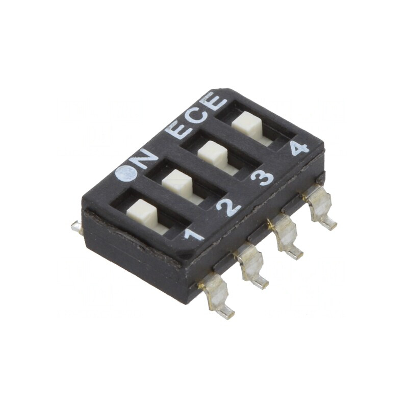Comutator DIP-SWITCH 4 Secțiuni OFF-ON 24VDC | Electronic-mag.ro | Componente Electronice Comutator DIP-SWITCH 4 Secțiuni OFF-ON 24VDC | Electronic-mag.ro | Componente Electronice
