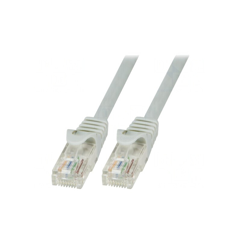 Patch Cord UTP Cat6 250mm Gri | Electronic-mag.ro | Componente Electronice