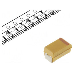Condensator tantal-polimer 220uF 6,3V SMD | Electronic-mag.ro | Componente Electronice