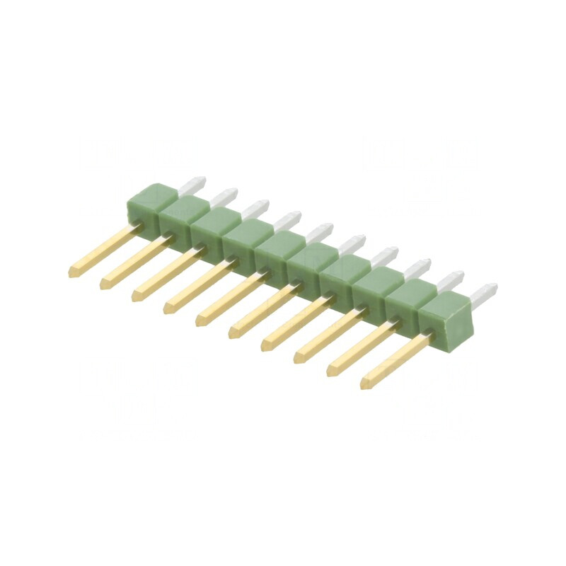 Conector pini tată 10 pini 2,54mm drept AMPMODU MOD II | Electronic-mag.ro | Componente Electronice