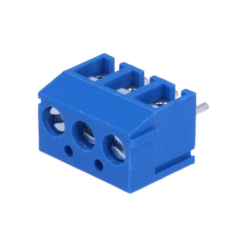 Regletă de conexiuni PCB 90° 3.81mm 3 piste 10A | Electronic-mag.ro | Componente Electronice