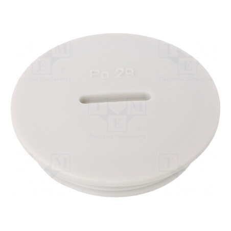 Capac de protecție gri deschis PG29 IP56 poliamidă | Electronic-mag.ro | Componente Electronice
