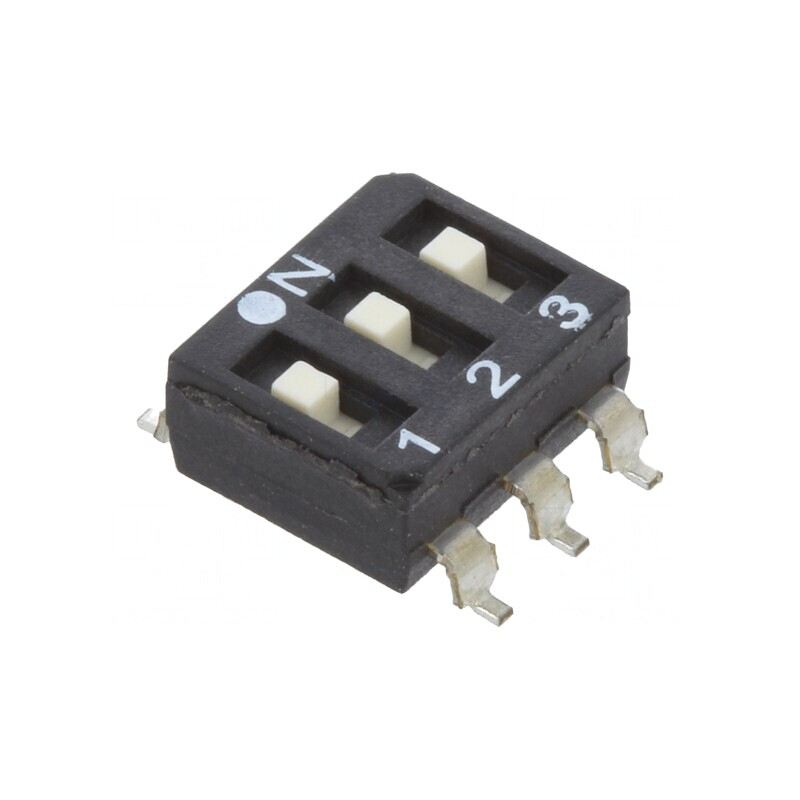 Comutator DIP-SWITCH 3 Secțiuni OFF-ON 0,025A 24VDC | Electronic-mag.ro | Componente Electronice