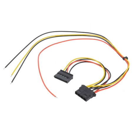 Cablu Alimentare Molex-SATA 0.4m | Electronic-mag.ro | Componente Electronice