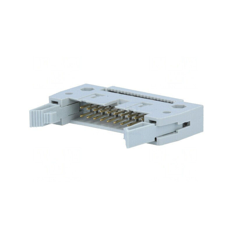 Mufă IDC tată 20 pini cu ejector pentru cablu-bandă 1,27mm | Electronic-mag.ro | Componente Electronice