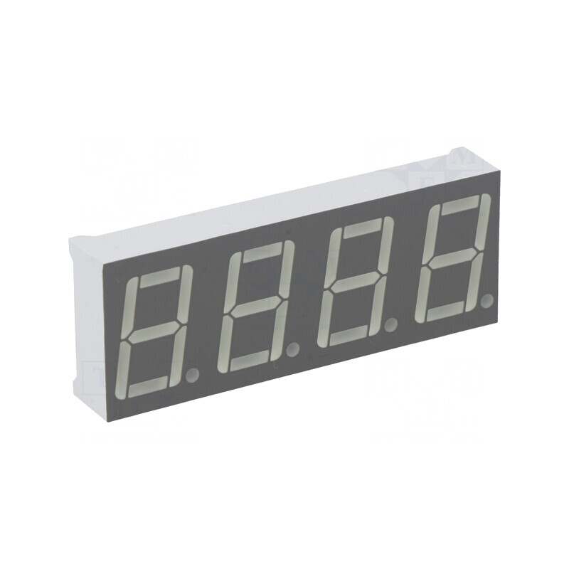 Afişaj LED 7 Segmente 14mm 4 Digiti Roşu | Electronic-mag.ro | Componente Electronice