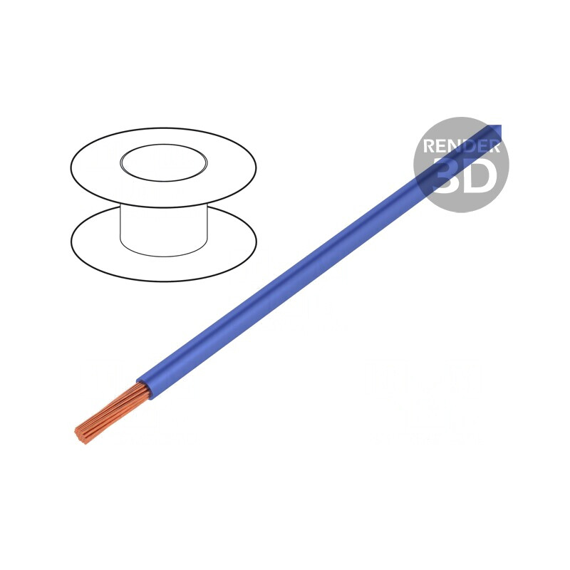 Cablu Silivolt-E 1x0,15mm2 Cu Silicon Albastru 150V | Electronic-mag.ro | Componente Electronice