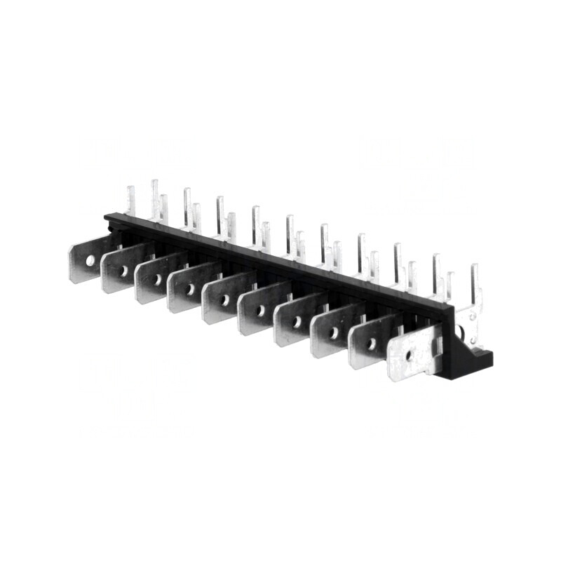 Conector Spadă 6,3mm THT 250V 90° | Electronic-mag.ro | Componente Electronice