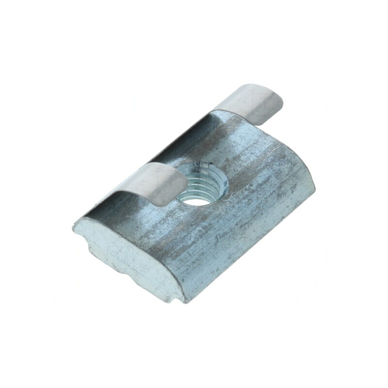 Piuliță oțel zinc 10mm cu arc lamelar pentru profile | Electronic-mag.ro | Componente Electronice
